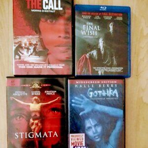 4 HORROR DVDS 1 BLURAY